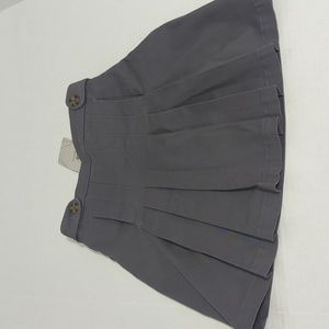 Bienzoe Girls Gray School Uniform Skort Size Medium NWT